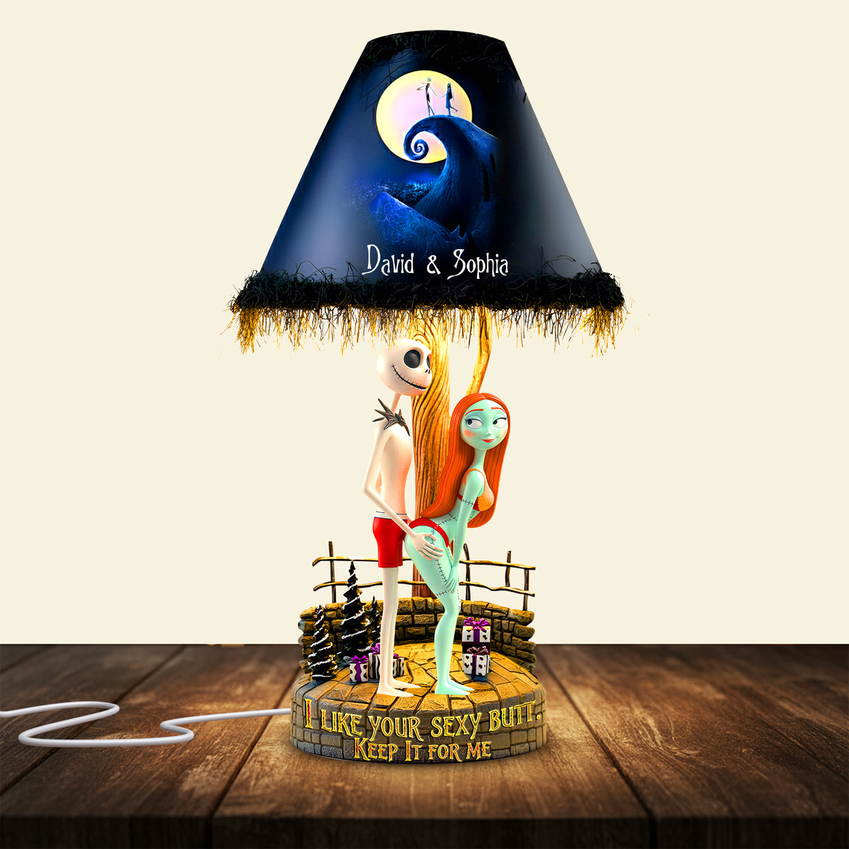 Playful Spooky Couple Acrylic Light Box - Personalized Gifts For Couples 01OHLU111125-Homacus