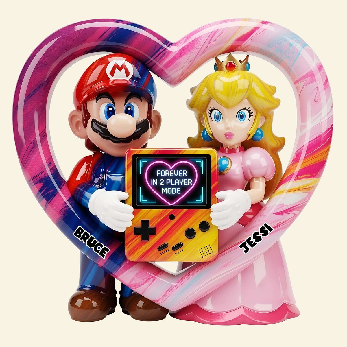 Game Couple Acrylic Plaque, Personalized Gifts For Game Fans 03tglu190625-Homacus