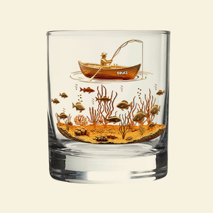 Fishing Man Whiskey Glass - Personalized Gifts For Fishing Lovers 01TOLU070825-Homacus