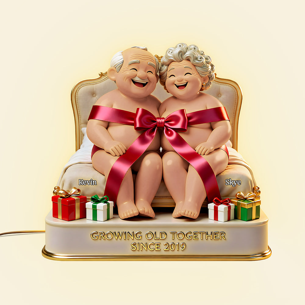 Naughty Old Couple Acrylic Light Box - Personalized Gifts For Couple 01ohta161225-Homacus