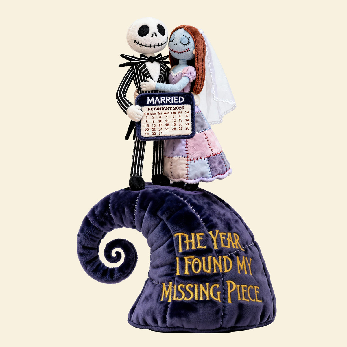 Spooky Married Couple Pillow - Personalized Gift For Couples 05OHLU101225-Homacus