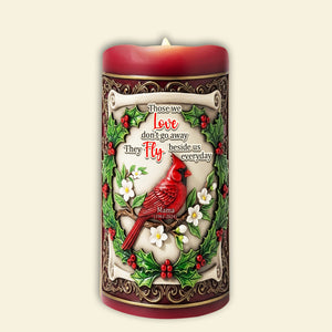 Fly Beside Us Cardinal LED Candle - Personalized Christmas Gifts For Loved Ones 01TOLU080925-Homacus