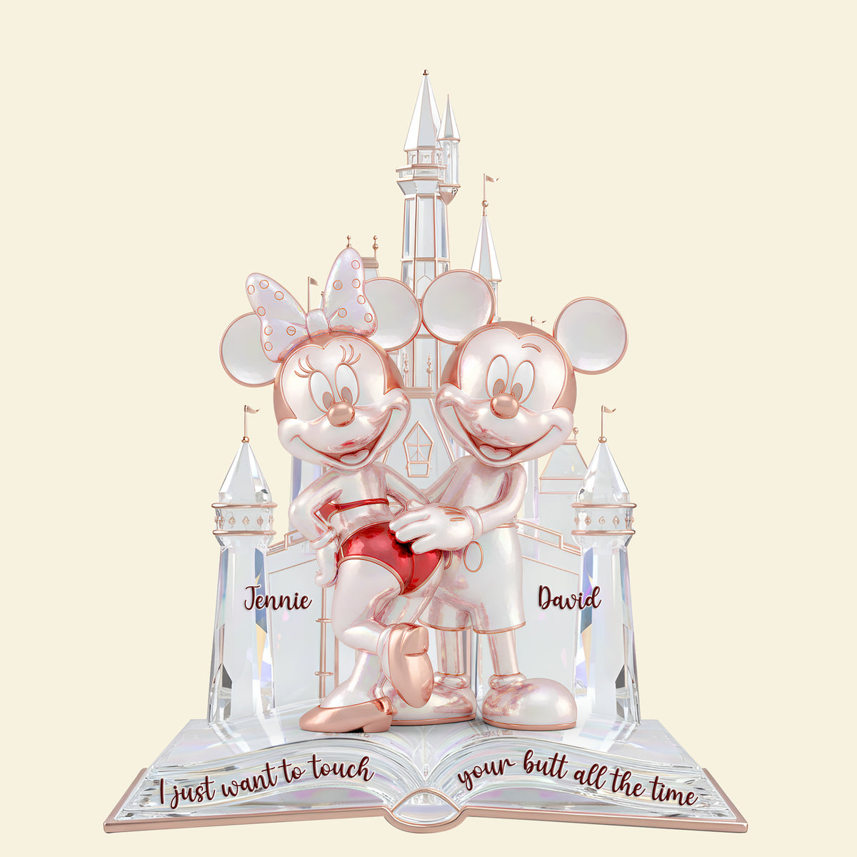 Cheeky Touch Couple Acrylic Light Box - Personalized Gift For Couples 04OHLU271125-Homacus