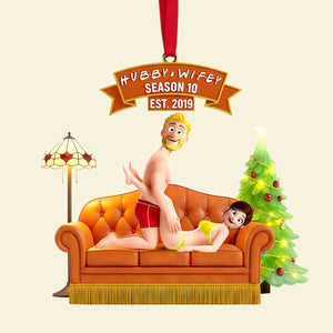 Flirty Couple Acrylic Ornament - Personalized Gift For Couples 08OHLU051125-Homacus