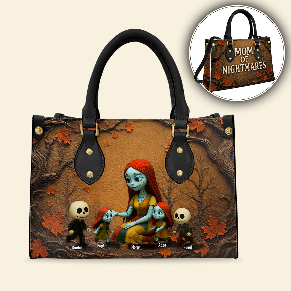 Mother Of Nightmares Leather Bag - Personalized Gifts For Mother 07TGLU230425-Homacus