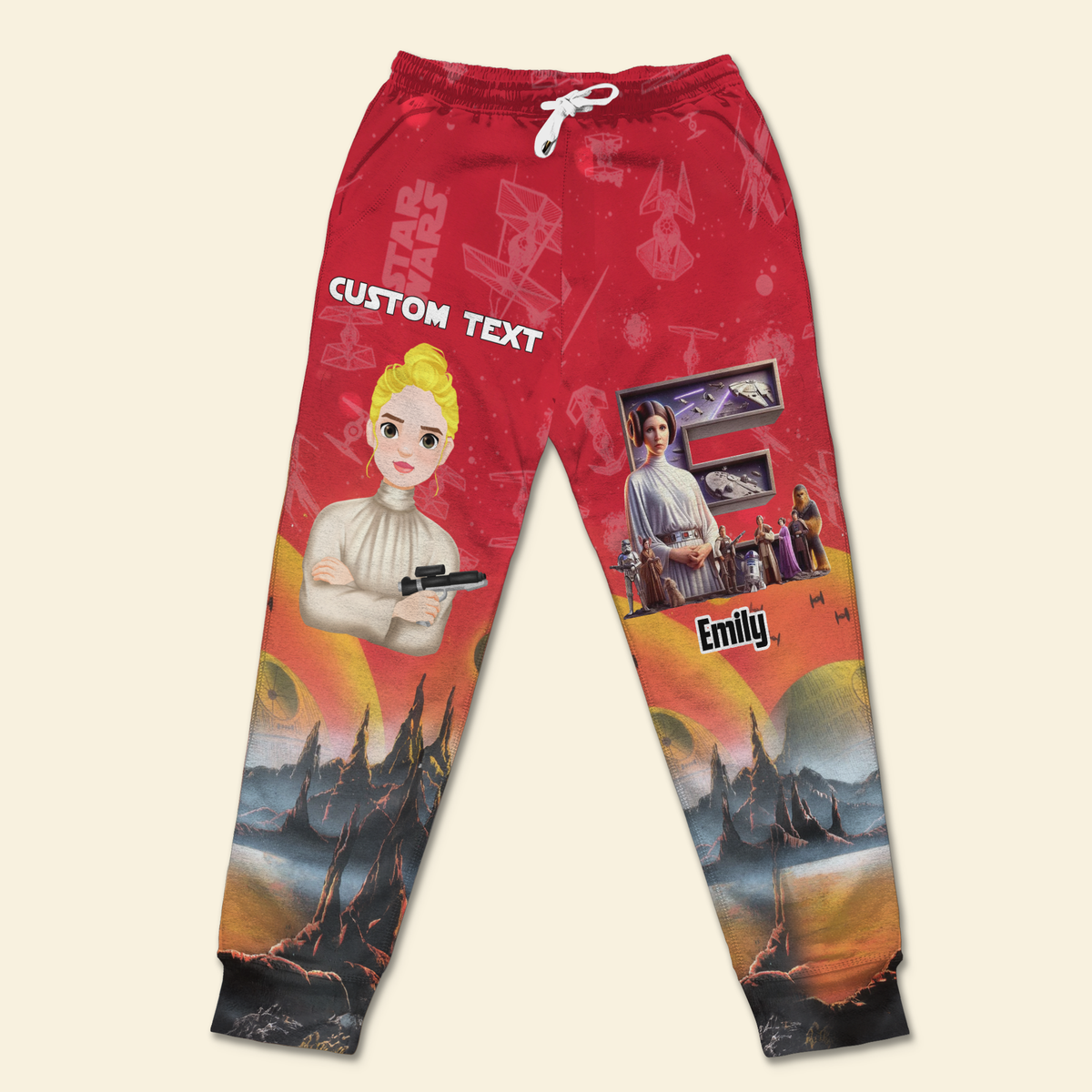Personalized Gifts For Movie Lovers Sweatpants Custom Letter Alphabet 03XQLU140225HG-Homacus