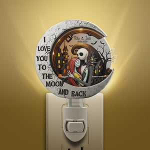 Spooky Moon Night Acrylic Night Light Personalized Gift For Couple 02QHLU230525-Homacus