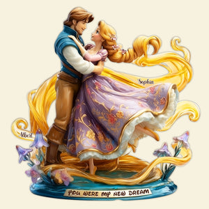 Romantic Couple Acrylic Plaque - Personalized Gifts For Couple 02TGLU060525-Homacus