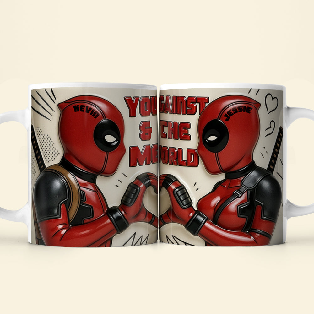 Hero Couple Coffee Mug Set - Personalized Gifts For Couple 01nata120126-Homacus