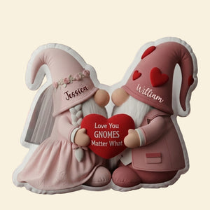 Sweet Gnome Romance Couples Pillow - Personalized Gifts For Couples 07HYLU261125-Homacus