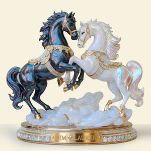 Luxury Horse Couple Light Box - Personalized Gifts For Couple & Horse Lover 06QHLU281125-Homacus