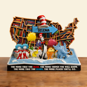 Reading Acrylic Plaque - Personalized Gifts For Book Lover Plaque 04PALU060226-Homacus