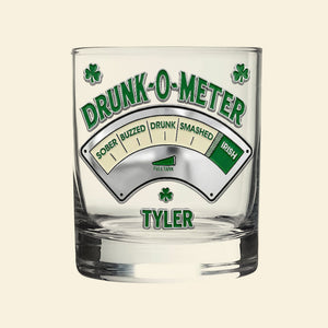 St Patrick's Day Drunk 11oz Round Glass - Personalized Gifts For St Patrick's Day 05HULU201225-Homacus