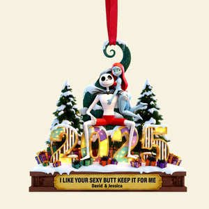 Cheeky Touch Couple Ornament - Personalized Gift For Couples 07OHLU121125-Homacus