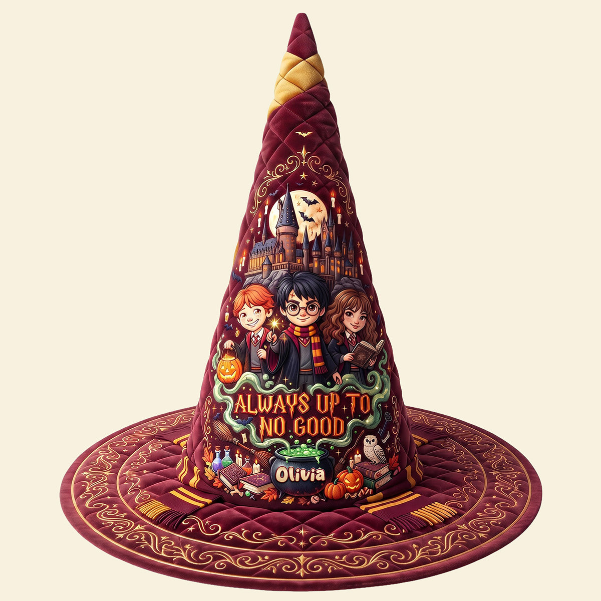 Epic High-Fantasy World Quilted Witch Hat - Personalized Gifts 03tyta120826