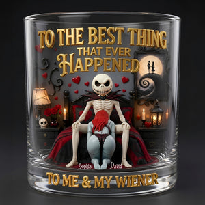 Naughty Gothic Couple Round Glass - Personalized Gifts For Couple 05tylu080626-Homacus