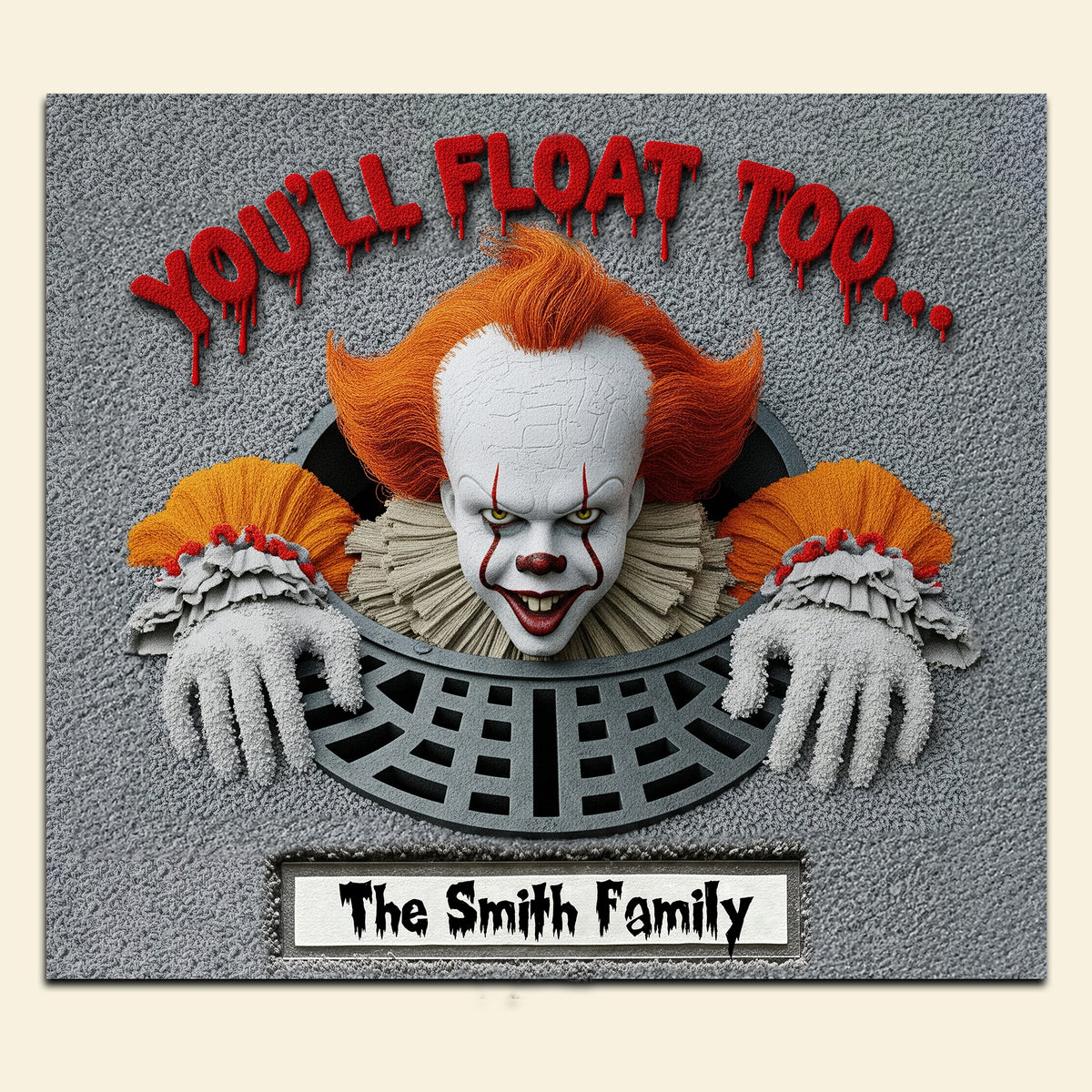 Horror Sewer Halloween Doormat - Personalized Gifts For Movie Fans 02OHLU150825-Homacus