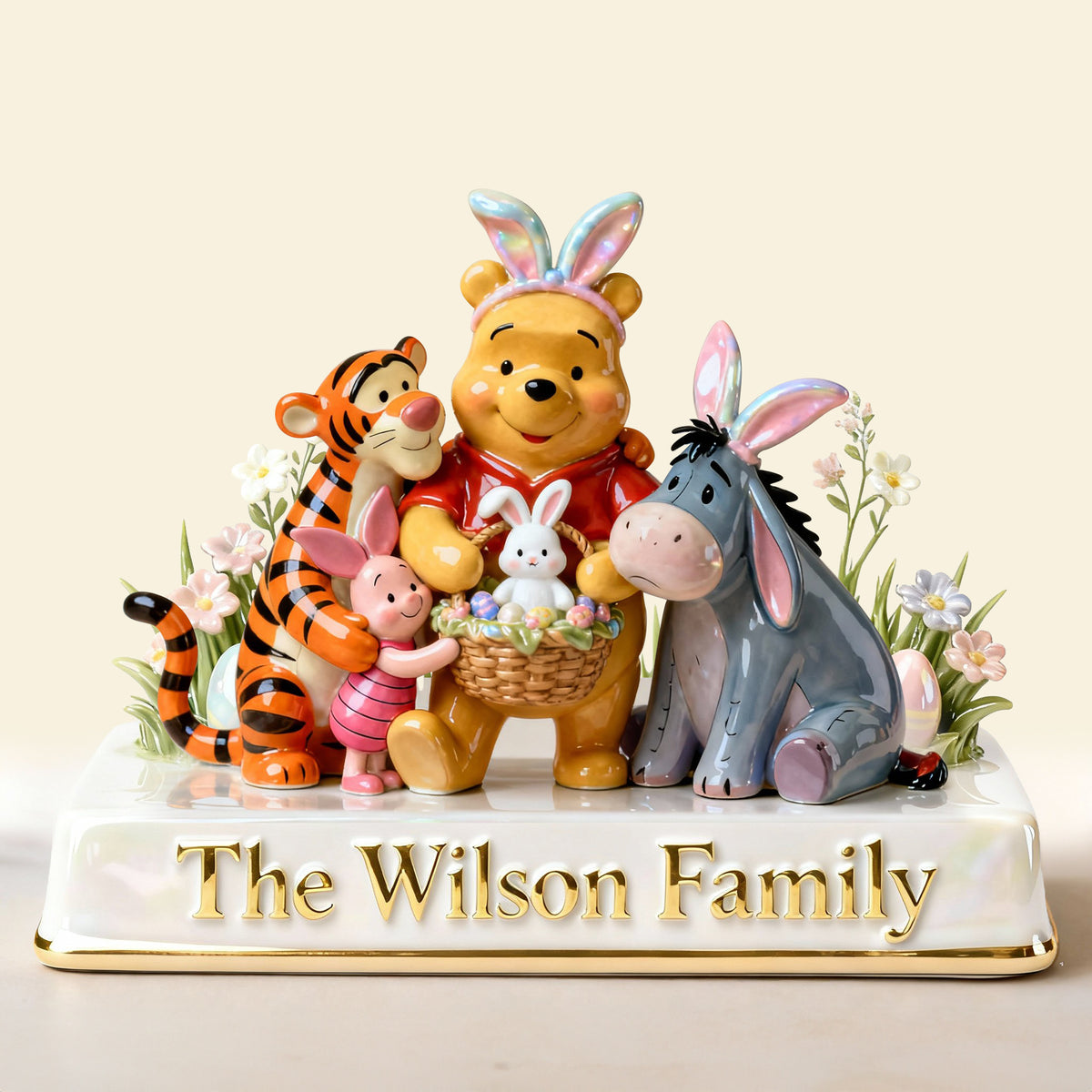 Happy Easter Family Acrylic Plaque - Personalized Gifts For Family 06PGLU030226-Homacus