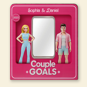 Couple Goals Shaped Mirror - Personalized Gifts For Couples 01OHLU280725-Homacus