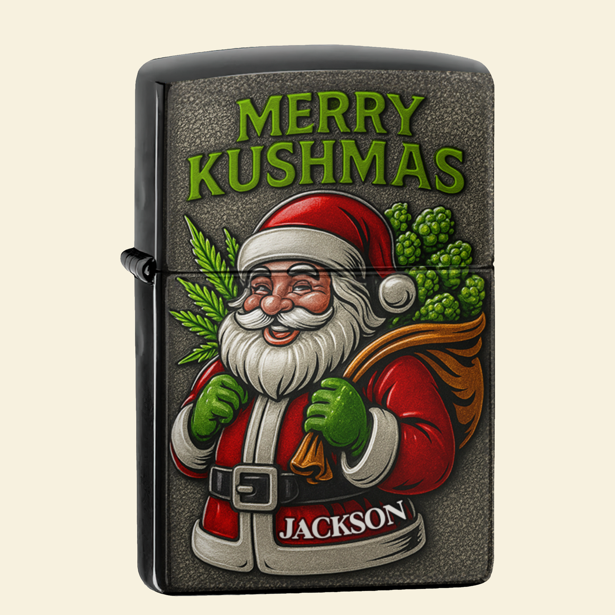 Merry Kushmas - Santa Claus Lighter - Personalized Christmas Gift For Stoners-Homacus