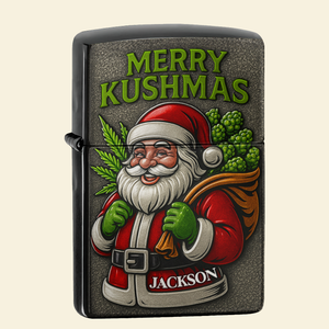 Merry Kushmas - Santa Claus Lighter - Personalized Christmas Gift For Stoners-Homacus