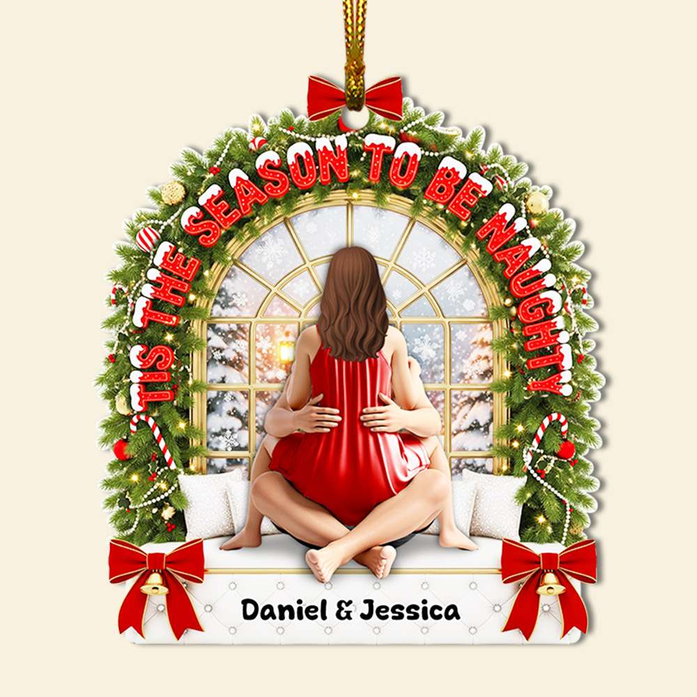 Spicy Couple Ornament - Personalized Christmas Gifts For Couple 04OHLU110825-Homacus