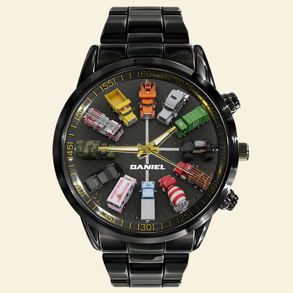 Mighty Trucks Men's Watch- Personalized Gifts For Truck Lovers 04NALU020825-Homacus