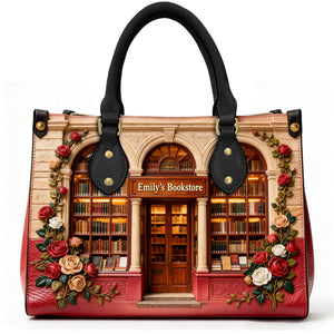 Book Store Theme Leather Bag - Personalized Gifts For Book Lover Leather Bag 02NALU060226-Homacus
