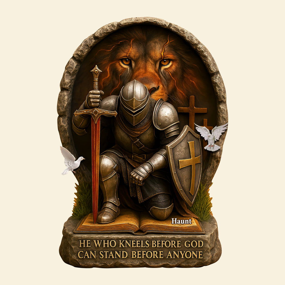 Jesus In Man's Heart Acrylic Plaque - Personalized Gifts For Jesus Lover 02HULU140525-Homacus