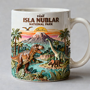 Prehistoric World National Park Coffee Mug - Personalized Gift For Dino Lovers 02NALU090126-Homacus