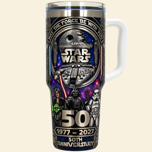 50th Anniversary Space Adventure Tumbler - Personalized Anniversary Gift 02OHTA090326-Homacus