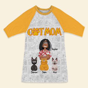 Pet Mom Raglan Dress - Personalized Gifts For Mom 04XQLU250325PA-Homacus