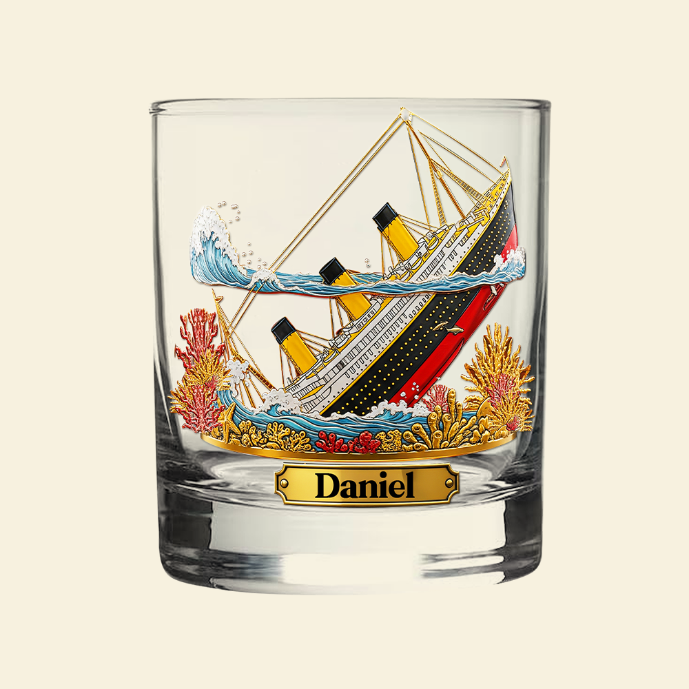 Legendary Ocean Voyage Whiskey Glass - Personalized Gifts For Boat Lovers 01HYLU140825-Homacus