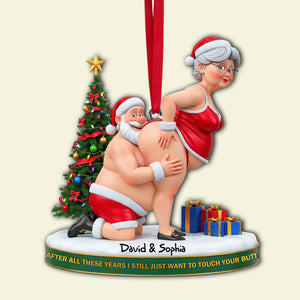 Mischief Santa Couple Ornament - Personalized Christmas Gift For Couples 08OHLU170925-Homacus