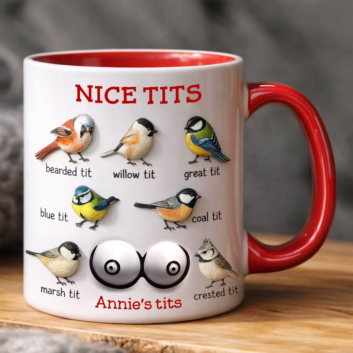 Funny Birds Coffee Accent Mug - Personalized Gift For Her 02NALU291225-Homacus