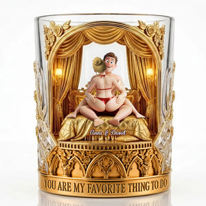 Naughty Couple Round Glass - Personalized Gifts For Couple 04ohlu080626-Homacus