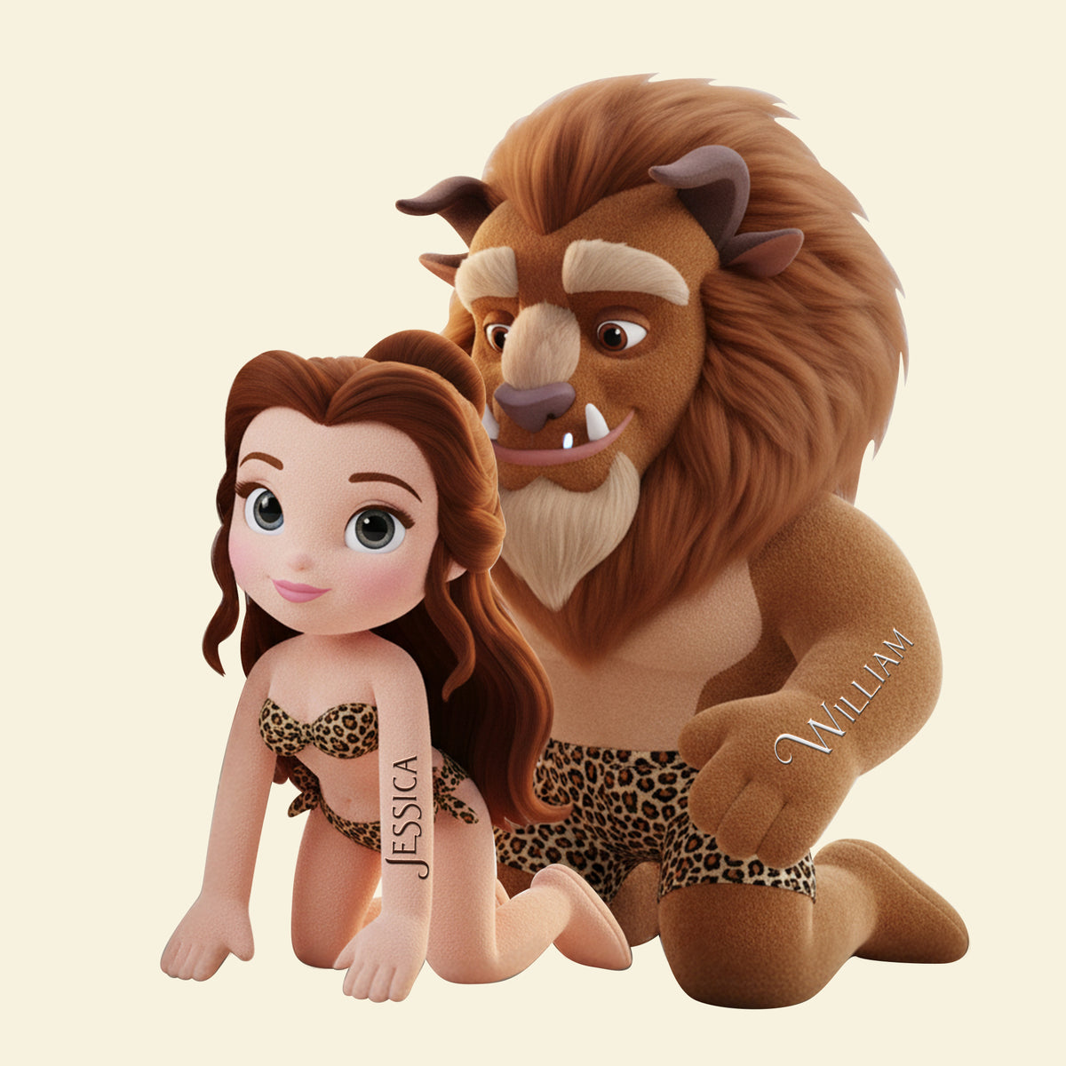 Leopard Style Couple Pillow - Personalized Gifts For Couple 08PGLU281125-Homacus