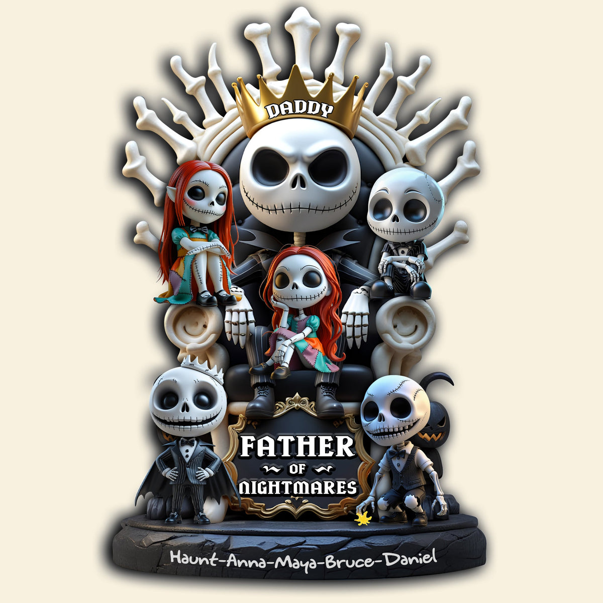 King Of Little Chaos Acrylic Plaque - Personalized Christmas Gifts For Dad 01NALU240425-Homacus