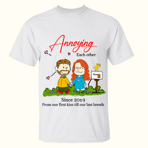 Personalized Gift For Couples 2D Shirt Annoying Each Other 01OHLU251224DA-Homacus