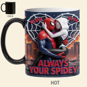 Kissing Couple Magic Coffee Mug - Personalized Gifts For Couple 02TYTA040826-Homacus