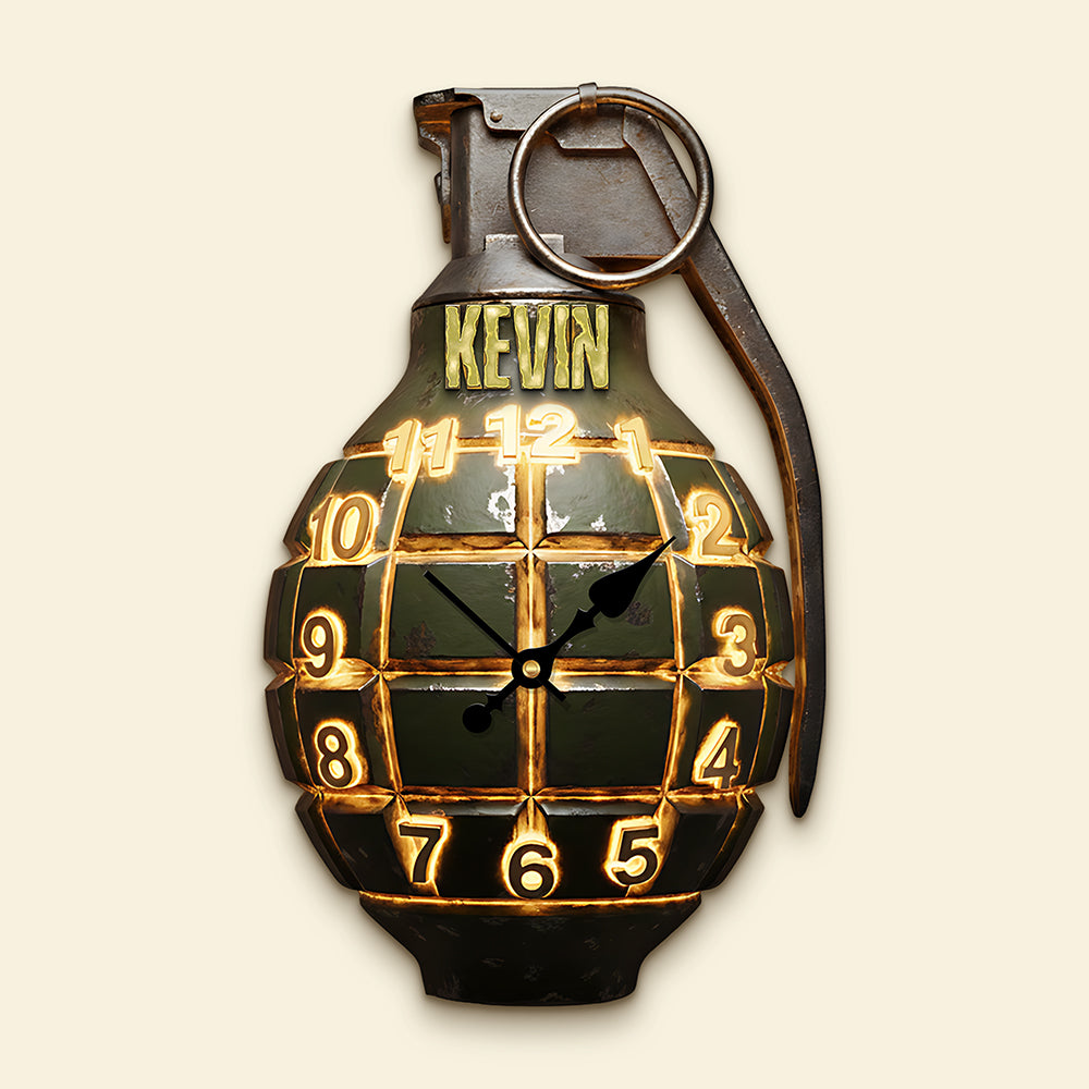 Veterans Weapon Acrylic Hanging Wall Clock - Personalized Gifts For Veteran 03hyta251225-Homacus