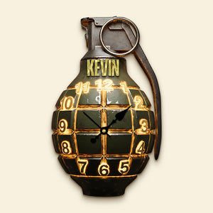 Veterans Weapon Acrylic Hanging Wall Clock - Personalized Gifts For Veteran 03hyta251225-Homacus