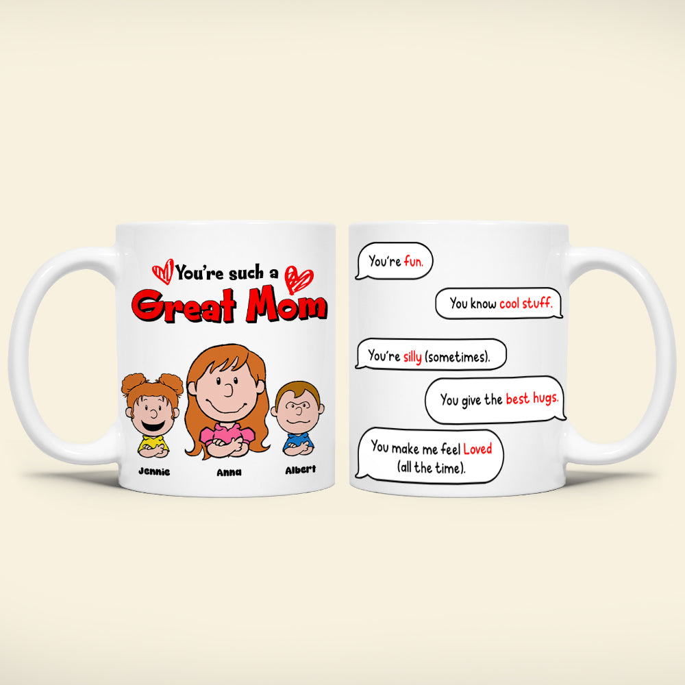 Personalized Gifts For Mom Coffee Mug Mom & Little Ones 03TOLU080125HH-Homacus