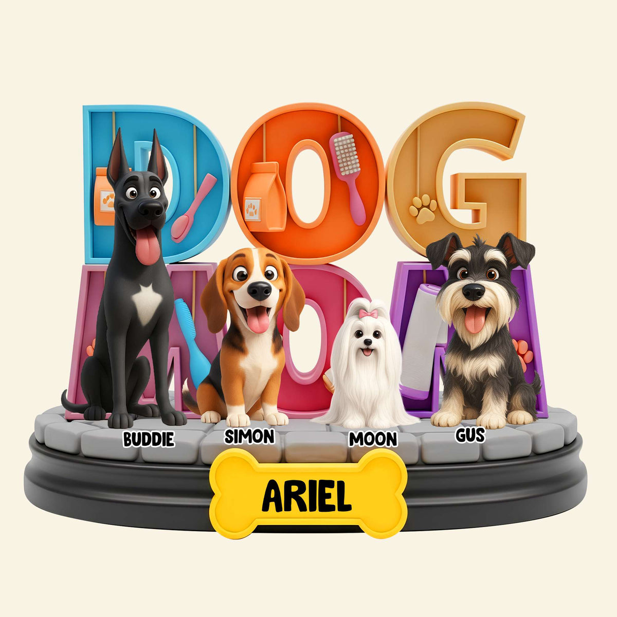 Adorable Dog Acrylic Plaque - Personalized Gifts For Dog Lovers 06TGLU260625-Homacus