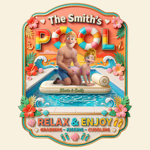 Funny Couple Pool Metal Sign - Personalized Gifts For Couple 03tota190626-Homacus