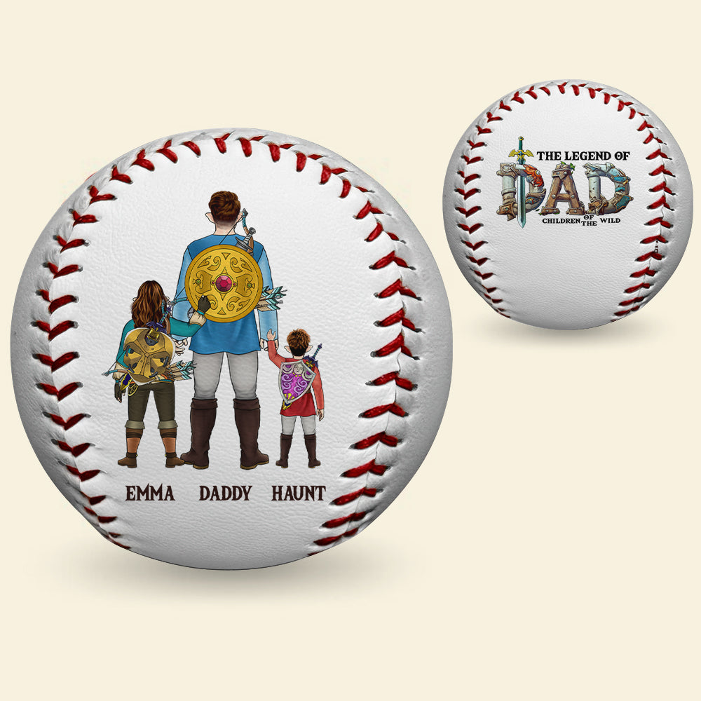 Personalized Gifts For Dad Baseball The Legend Of Dad 02HULU080425HG-Homacus