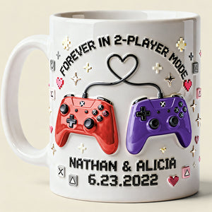 Game Controller Couple Coffee Mug - Personalized Gifts For Couple 03nata060126-Homacus