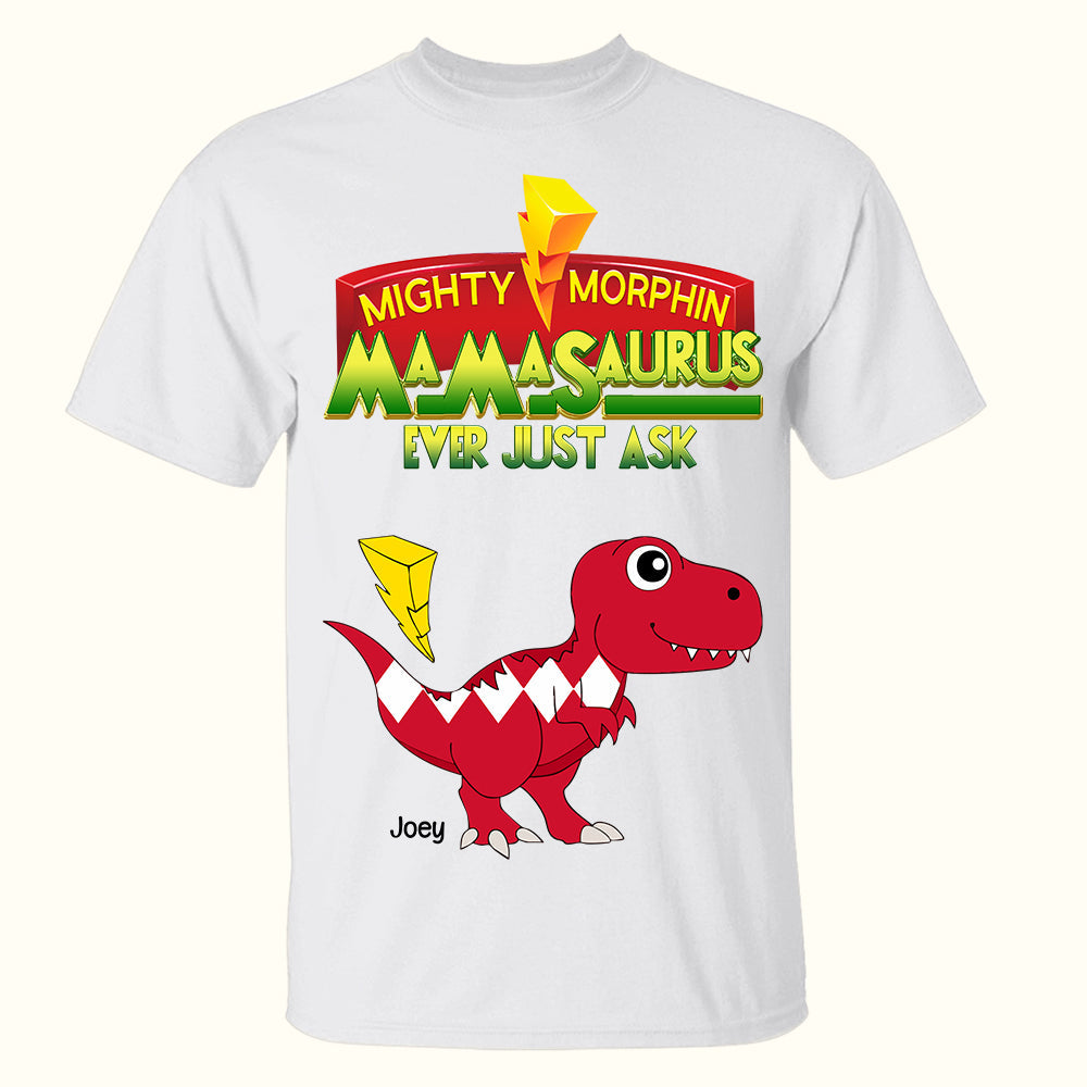 Personalized Gifts For Mothers Shirt Cute Dino Kids 03KALU210225-Homacus