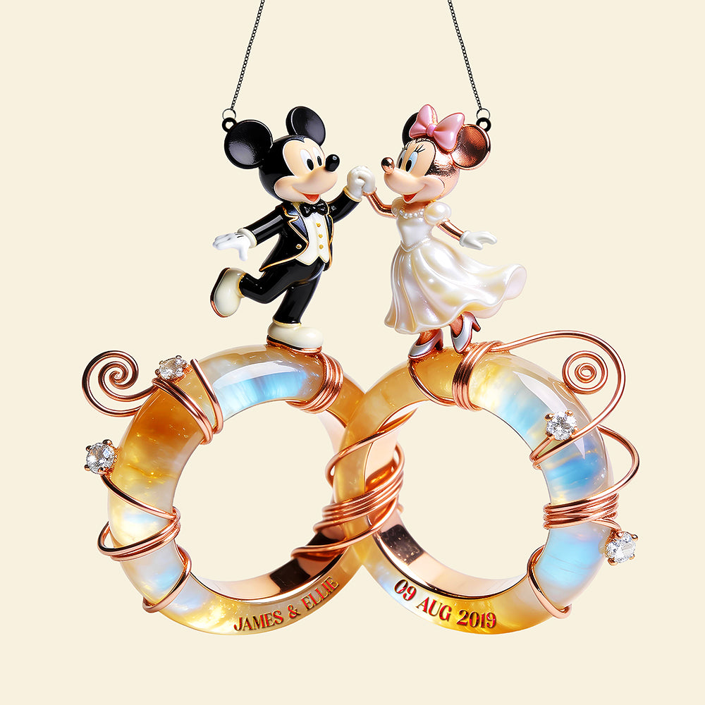 Wedding Couple Suncatcher Ornament - Personalized Gifts For Couple 03nata231225-Homacus