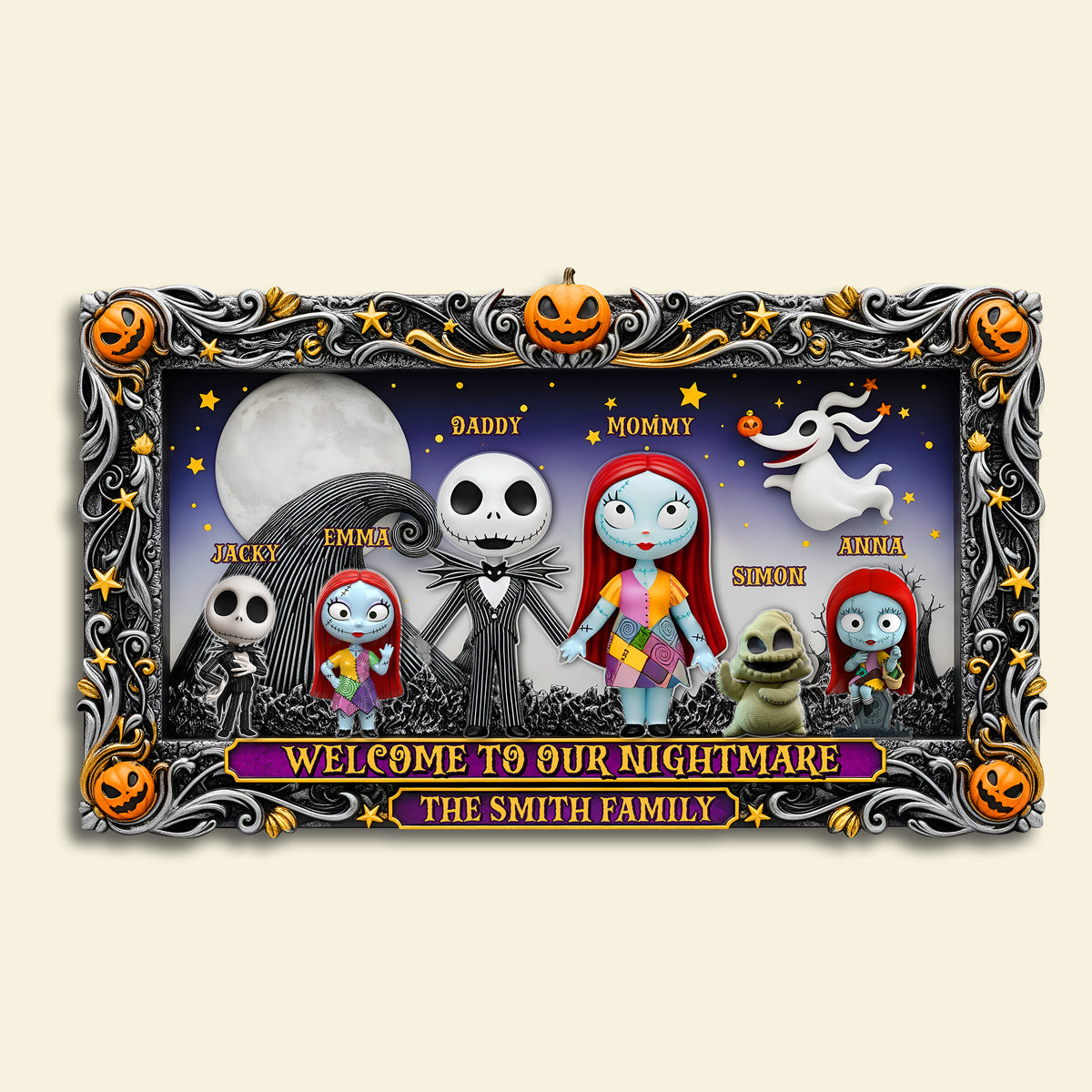 Welcome Creepy Family Doormat - Personalized Halloween Gifts For Family 04HULU030925-Homacus